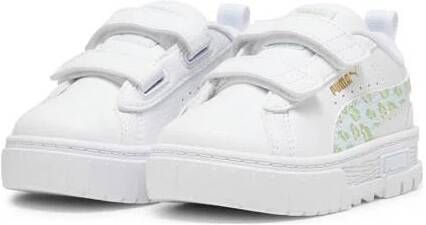 Puma Mayze sneakers wit groen Meisjes Imitatieleer Printopdruk 26