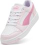 Puma Rebound V6 Lo sneakers Wit Fuchsia Roze Imitatieleer 35.5 - Thumbnail 6