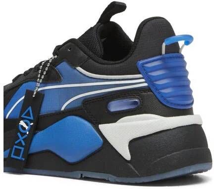 Puma RS-X Playstation sneakers zwart kobaltblauw wit Jongens Meisjes Mesh 38