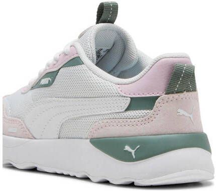 Puma Runtamed Platform sneakers aqua wit lila mintgroen Blauw Jongens Meisjes Mesh 34