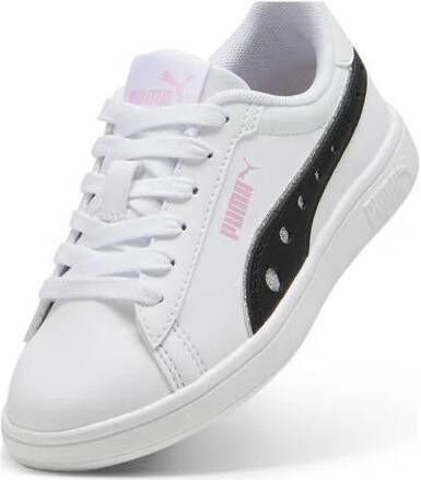 Puma Smash 3.0 Dance Party sneakers wit lila zwart Jongens Meisjes Imitatieleer 28