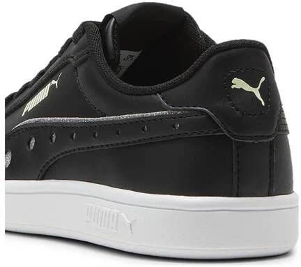 Puma Smash 3.0 Dance Party sneakers zwart wit groen Jongens Meisjes Imitatieleer 28