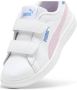 Puma Smash 3.0 sneakers wit lila blauw Jongens Meisjes Imitatieleer Meerkleurig 31 - Thumbnail 4