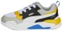 Puma X-Ray 2 Square AC PS sneakers lichtgrijs wit blauw geel - Thumbnail 23