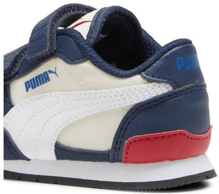 Puma ST Runner V3 sneakers ecru wit rood Jongens Meisjes Imitatieleer Meerkleurig 20