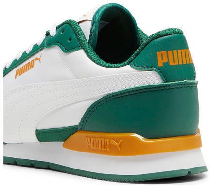 Puma ST Runner V3 sneakers groen wit camel Jongens Meisjes Imitatieleer 35.5