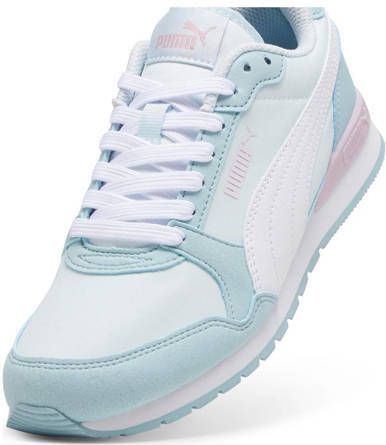 Puma ST Runner V3 sneakers lichtblauw wit turquoise Jongens Meisjes Imitatieleer 37