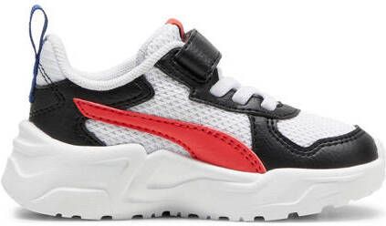 Puma Trinity Lite sneakers wit zwart rood Jongens Meisjes Mesh 20