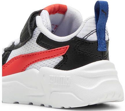 Puma Trinity Lite sneakers wit zwart rood Jongens Meisjes Mesh 20