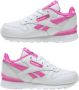 Reebok Classics Classic Leather Step 'N' Flash sneakers met lichtjes wit roze - Thumbnail 6