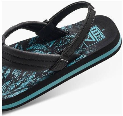 Reef Little Ahi teenslippers zwart aqua Jongens 29