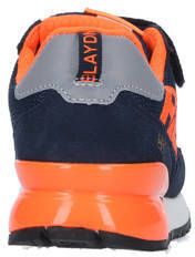 Replay Shoot Jr suède sneakers blauw oranje Jongens Suede Meerkleurig 28