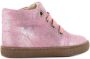 Shoesme Flex FL21W001-A leren veterboots roze metallic Meisjes Nubuck Effen 21 - Thumbnail 2