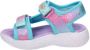 Skechers Unicorn Dreams sandalen blauw roze Meisjes Textiel Dierenprint 27 - Thumbnail 4