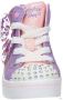 Skechers Twinkle Toes hoge sneakers met lichtjes lila roze Paars Meisjes Imitatieleer 28 - Thumbnail 3