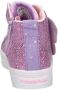 Skechers Twinkle Toes hoge sneakers met lichtjes lila roze Paars Meisjes Imitatieleer 28 - Thumbnail 5