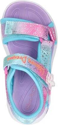 Skechers Unicorn Dreams sandalen blauw roze Meisjes Textiel Dierenprint 24