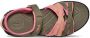 Teva Tirra sandalen olijfroen zalm Groen Meisjes Textiel Meerkleurig 38 39 - Thumbnail 39