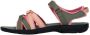 Teva Tirra sandalen olijfroen zalm Groen Meisjes Textiel Meerkleurig 38 39 - Thumbnail 6
