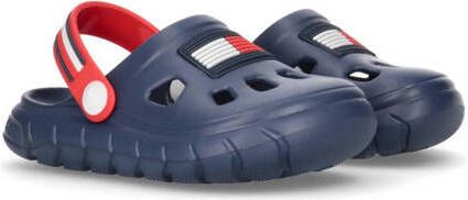 Tommy Hilfiger clogs donkerblauw Jongens Rubber Logo 22 23