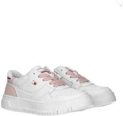 Tommy Hilfiger sneakers wit roze Meisjes Imitatieleer Meerkleurig 30