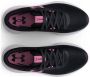 Under Armour BGS Surge 3 hardloopschoenen schoenen zwart roze Meisjes Mesh 37.5 - Thumbnail 5