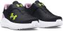 Under Armour Surge 4 AC sneakers zwart lila geel Meisjes Mesh Logo 23.5 - Thumbnail 3