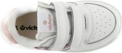 Victoria sneakers wit roze glitters Meisjes Imitatieleer Meerkleurig 24