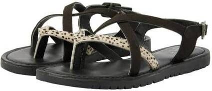 VINGINO Coco leren sandalen met dierenprint zwart wit Meisjes Leer Dierenprint 30