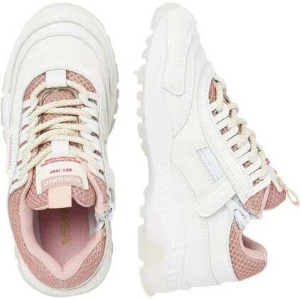 VINGINO Fenna II leren sneakers wit roze Meisjes Leer Meerkleurig 28