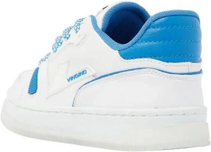 VINGINO Joshua Low leren sneakers wit blauw Jongens Leer Meerkleurig 28