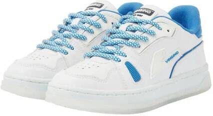 VINGINO Joshua Low leren sneakers wit blauw Jongens Leer Meerkleurig 28