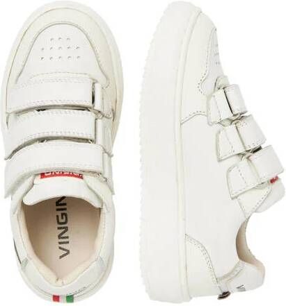 VINGINO leren sneakers wit Jongens Leer Meerkleurig 34