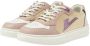 VINGINO Lilly Low leren sneakers beige lila Paars Meisjes Leer Meerkleurig 28 - Thumbnail 3