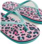 WE Fashion teenslippers roze zwart groen Meisjes Rubber 28 29 - Thumbnail 2