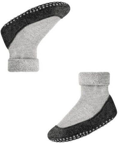 Falke kids pantoffels Grijs Wol Meerkleurig 33-34 - Foto 2