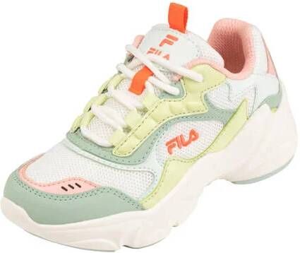 Fila Collene sneakers lichtroze geel mintgroen Jongens Meisjes Mesh Meerkleurig 33