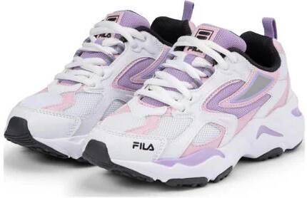 Fila CR-CW02 Ray Tracer Teens sneakers wit roze lila Jongens Meisjes Mesh 38