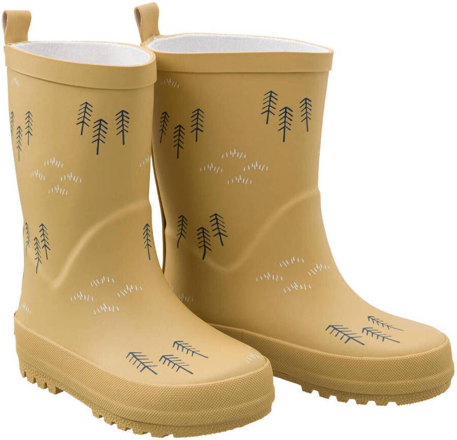 Fresk regenlaarzen kids Geel Rubber All over print 21