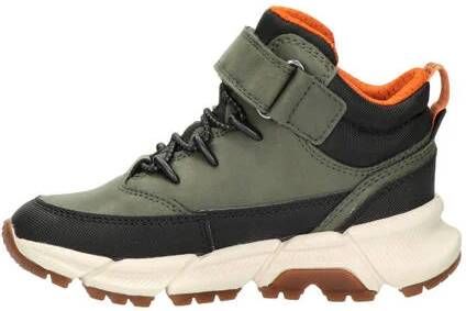 Geox Flexyper Plus sneakers groen Jongens Imitatieleer Meerkleurig 28