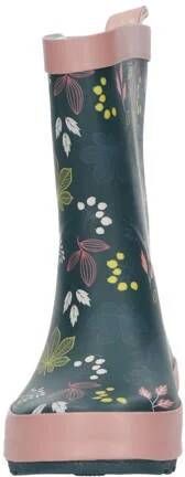 Gevavi Fleur regenlaarzen donkerblauw roze Meisjes Rubber Bloemen 29