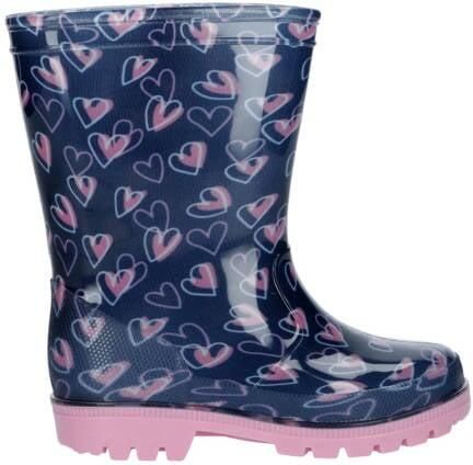 Gevavi Elis regenlaarzen donkerblauw Meisjes Rubber All over print 22