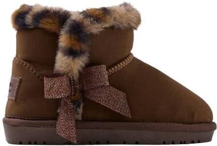 Gioseppo enkelboots donkerbruin Meisjes Textiel