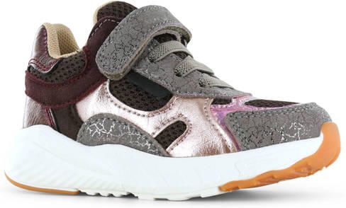 Go Banana's sneakers taupe bruin roze Meisjes Textiel