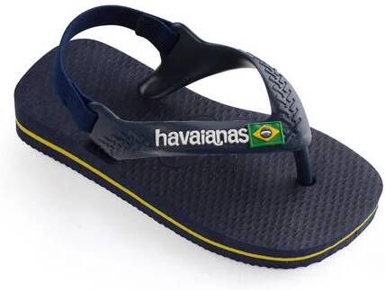 Havaianas Baby Brasil Logo II teenslippers met hielbandje blauw Meisjes Rubber 26 - Foto 6