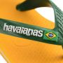 Havaianas Baby Brasil Logo II teenslippers met hielbandje geel groen Jongens Rubber 25 26 - Thumbnail 2