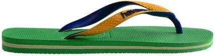 Havaianas Brasil Mix teenslippers groen geel Jongens Rubber 27 28