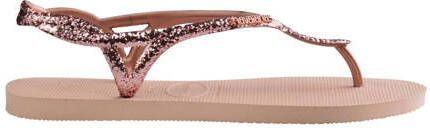 Havaianas Luna Premium II sandalen met glitters roze Dames Rubber Effen 37 38 - Foto 3