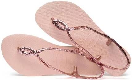 Havaianas Luna Premium II sandalen met glitters roze Dames Rubber Effen 39 40 - Foto 2