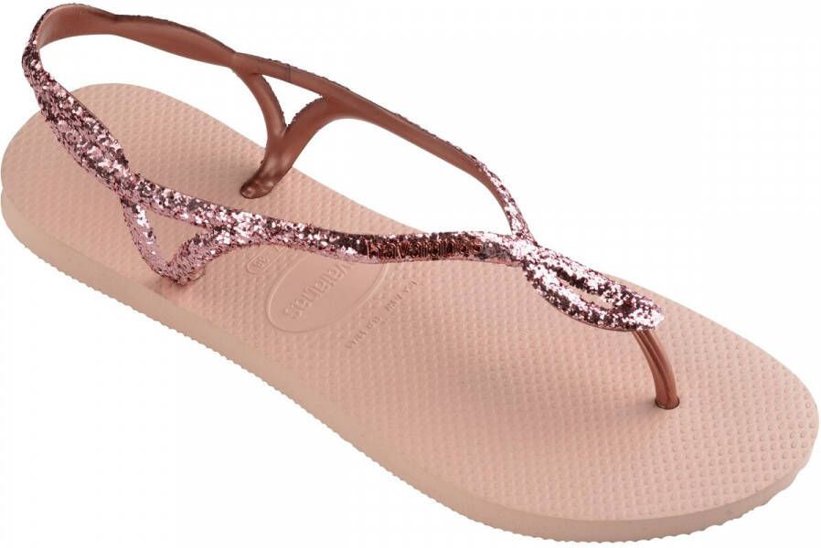 Havaianas Luna Premium II sandalen met glitters roze Dames Rubber Effen 39 40 - Foto 3